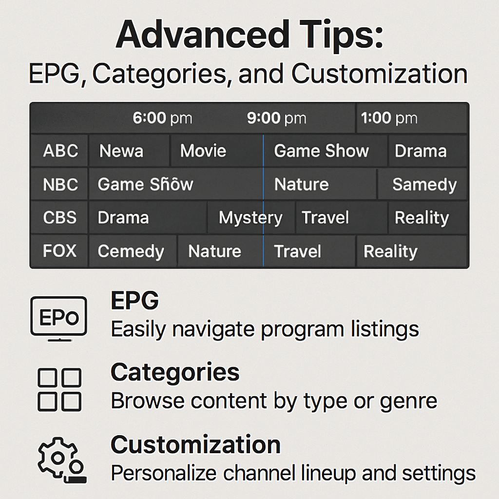 Advanced Tips: EPG